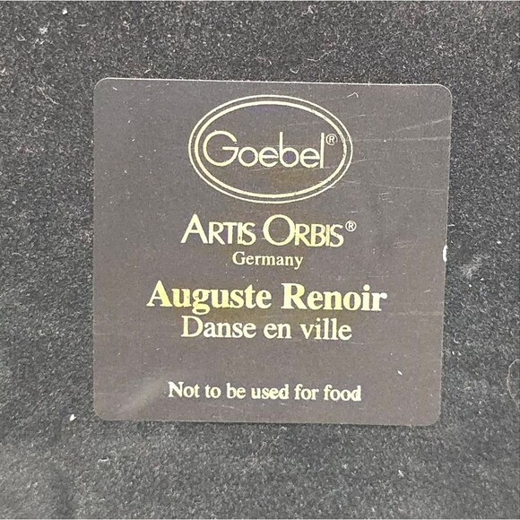 Goebel Artis Orbis Auguste Renoir "Danse En Ville" Porcelain Tile Framed Art - Picture 6 of 8
